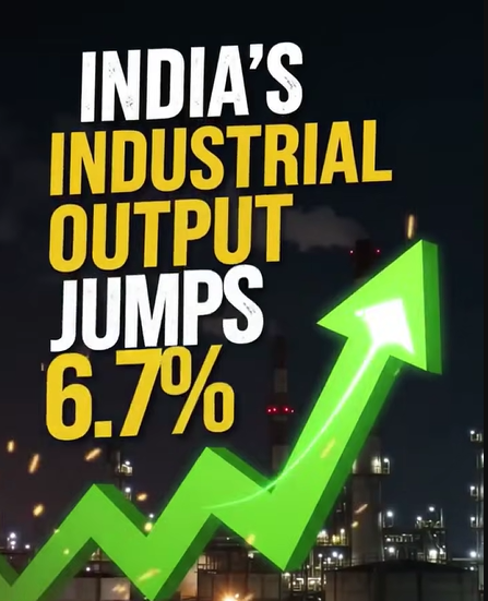 India Industrial Output Grows 6.7% in July 2026, Manufacturing Leads Growth