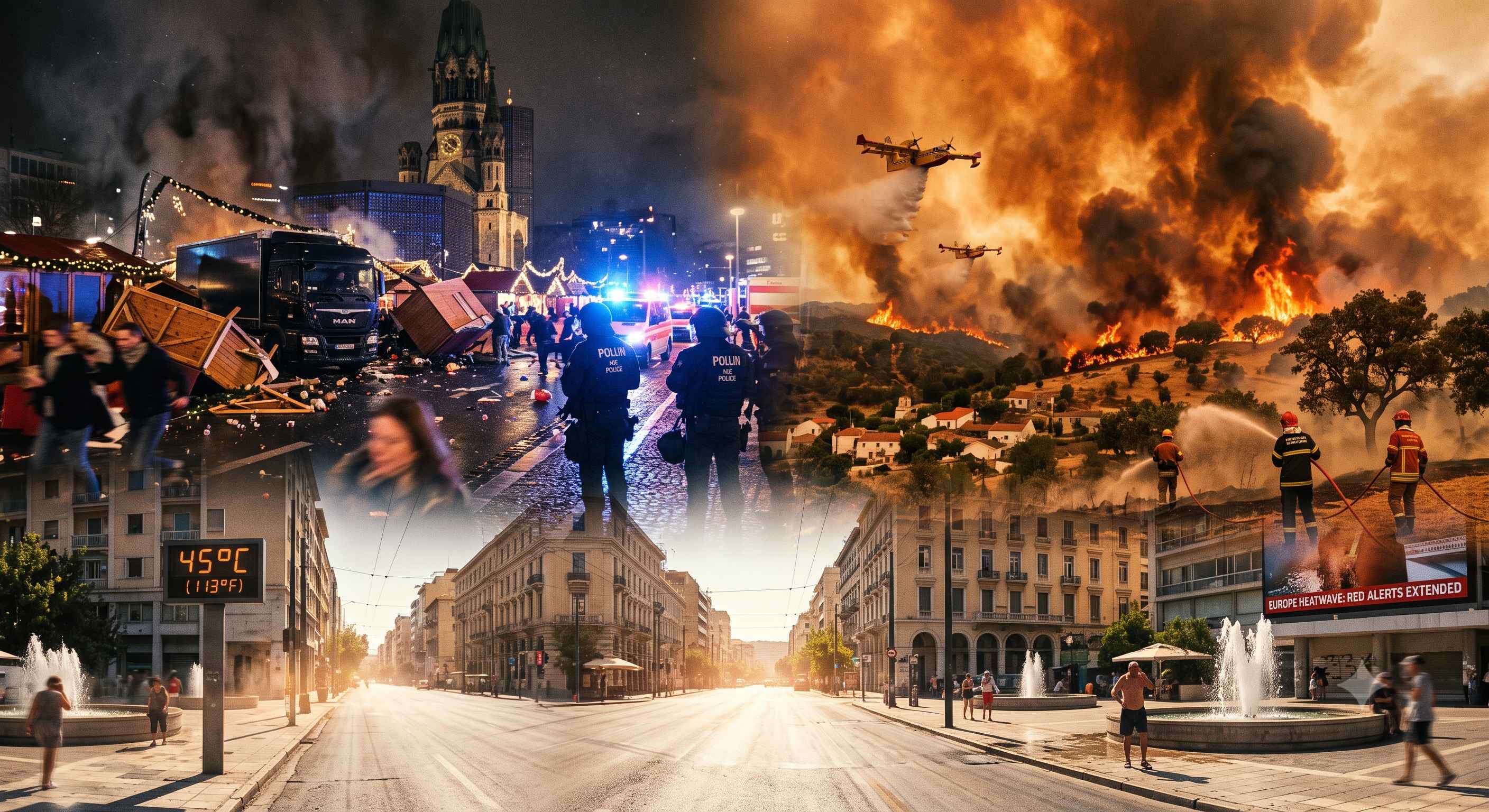 Breaking News Today: Berlin Attack, Europe Wildfires, Heat Wave & Politics