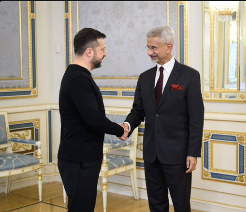 Jaishankar Visits Kyiv, Meets Zelenskyy to Discuss Ukraine Peace